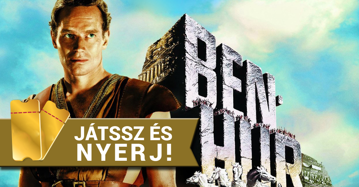 Nyerj páros belépőt a Ben Hur díszbemutatójára Nyerj páros belépőt a Ben Hur díszbemutatójára