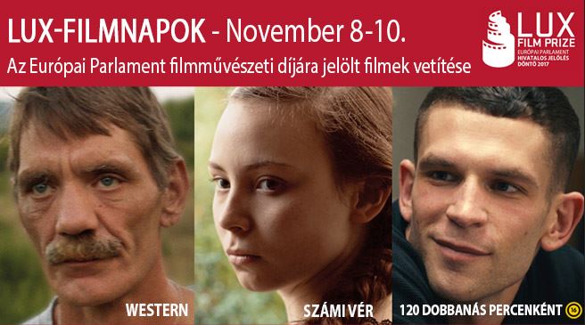 Az Európai Parlament filmdíjára jelölt, döntős filmek az idei Lux-Filmnapokon
