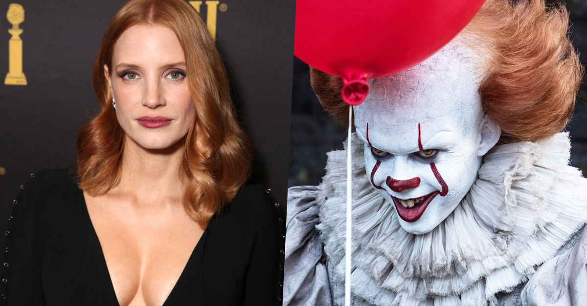Jessica Chastain gyűri le a horrorbohócot? Jessica Chastain gyűri le a horrorbohócot?