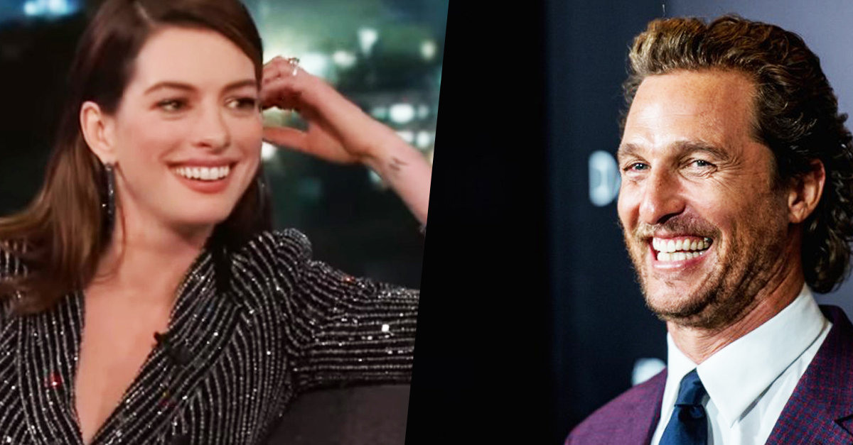 Anne Hathaway parádésan csinált viccet Matthew McConaughey-ból (videó) Anne Hathaway parádésan csinált viccet Matthew McConaughey-ból (videó)