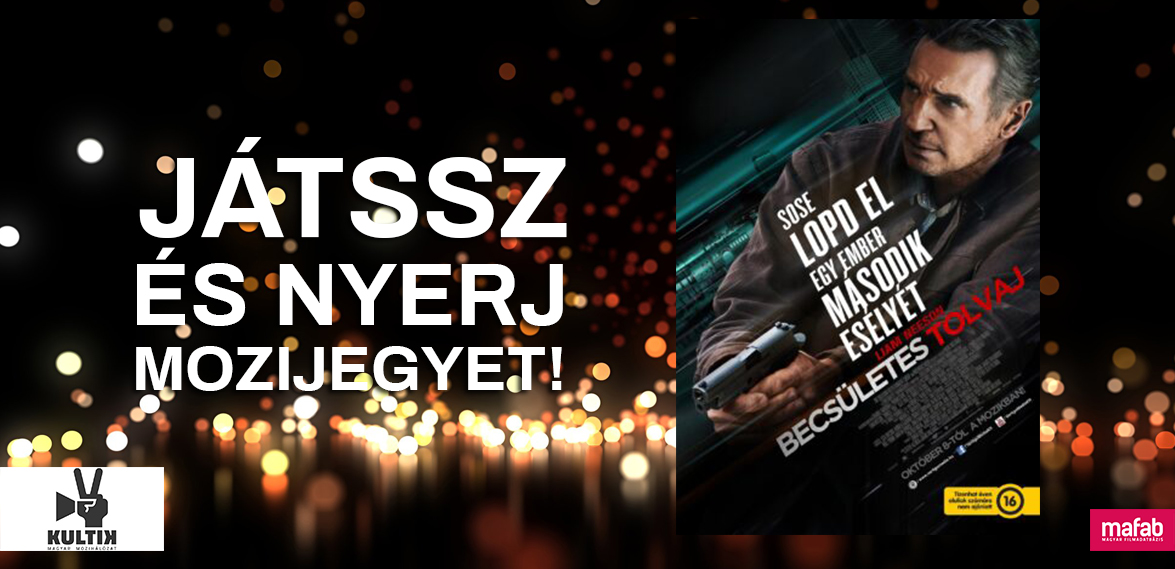 Játssz és NYERJ páros mozijegyet Liam Neeson új filmjére, a Becsületes tolvajra!