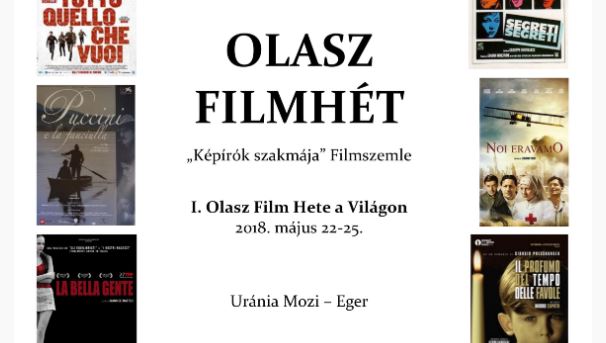 Olasz filmek ünnnepe az egri Uránia moziban! Olasz filmek ünnnepe az egri Uránia moziban!