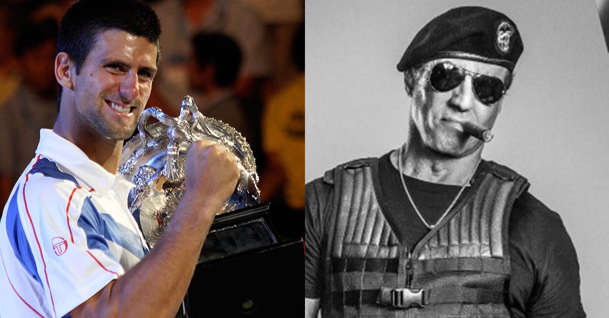 Novak Djokovic lezúzott pár rosszfiút Stallone mozijában (videó) Novak Djokovic lezúzott pár rosszfiút Stallone mozijában (videó)