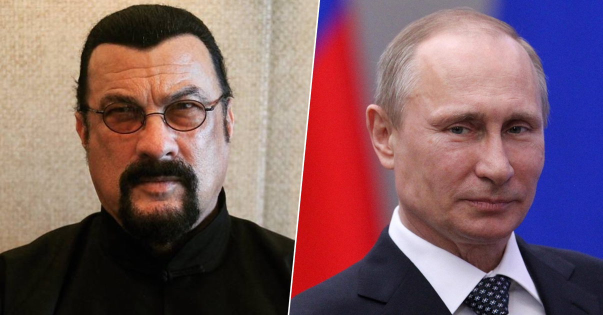 Putyin kitüntette Steven Seagalt