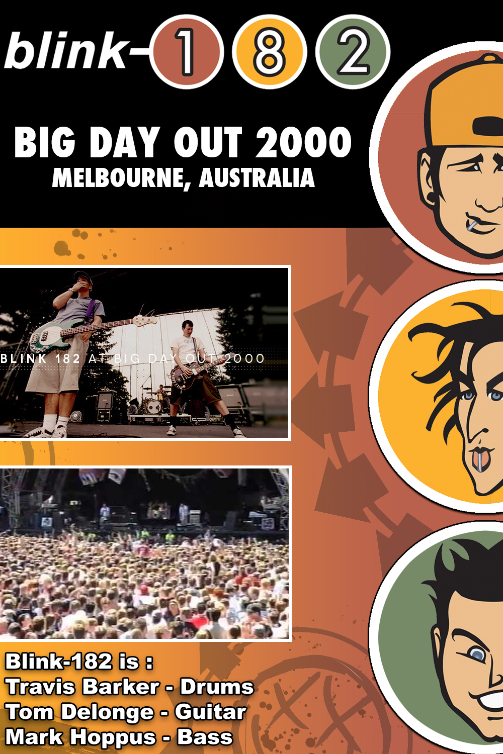 Blink 182 big day out 2000 melbourne australia film 2000