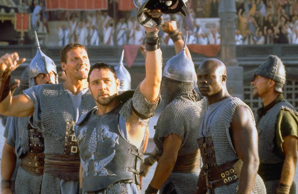 Russel Crowe diadala az arénában és a filmvásznon