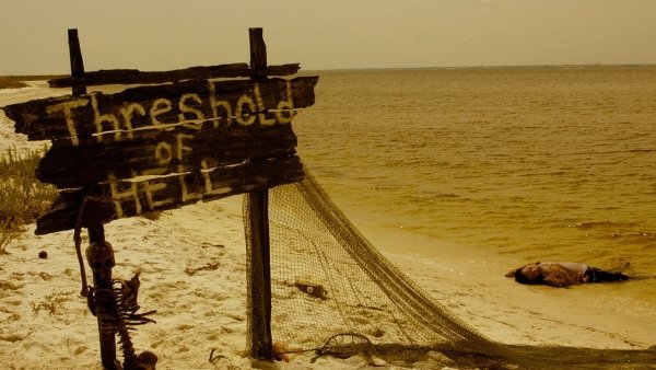 Parti party a pokol tornácán / Filmkép